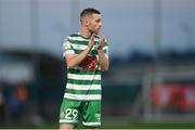 12 August 2022; Jack Byrne of Shamrock Rovers during the SSE Airtricity League Premier Division match between Derry City and Shamrock Rovers at The Ryan McBride Brandywell Stadium in Derry. Photo by Stephen McCarthy/Sportsfile