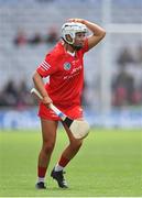 7 August 2022; Rachel O’Shea of Cork during the Glen Dimplex All-Ireland Intermediate Camogie Championship Final match between Cork and Galway at Croke Park in Dublin. Photo by Seb Daly/Sportsfile