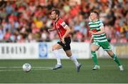 12 August 2022; Cameron Dummigan of Derry City during the SSE Airtricity League Premier Division match between Derry City and Shamrock Rovers at The Ryan McBride Brandywell Stadium in Derry. Photo by Stephen McCarthy/Sportsfile