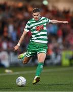 12 August 2022; Sean Gannon of Shamrock Rovers during the SSE Airtricity League Premier Division match between Derry City and Shamrock Rovers at The Ryan McBride Brandywell Stadium in Derry. Photo by Stephen McCarthy/Sportsfile