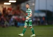 12 August 2022; Jack Byrne of Shamrock Rovers during the SSE Airtricity League Premier Division match between Derry City and Shamrock Rovers at The Ryan McBride Brandywell Stadium in Derry. Photo by Stephen McCarthy/Sportsfile