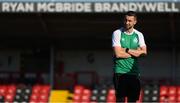12 August 2022; Neil Farrugia of Shamrock Rovers before the SSE Airtricity League Premier Division match between Derry City and Shamrock Rovers at The Ryan McBride Brandywell Stadium in Derry. Photo by Stephen McCarthy/Sportsfile