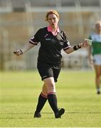 13 August 2022; referee Lorraine O'Sullivan during the TG4 All-Ireland Ladies Junior Football Championship Final Replay between Antrim and Fermanagh at the Athletic Grounds, Armagh. Photo by Oliver McVeigh/Sportsfile