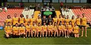 13 August 2022; The Antrim squad before the TG4 All-Ireland Ladies Junior Football Championship Final Replay between Antrim and Fermanagh at the Athletic Grounds, Armagh. Photo by Oliver McVeigh/Sportsfile