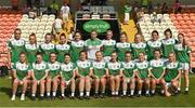 13 August 2022; The Fermanagh squad before the TG4 All-Ireland Ladies Junior Football Championship Final Replay between Antrim and Fermanagh at the Athletic Grounds, Armagh. Photo by Oliver McVeigh/Sportsfile