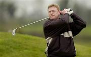 15 April 2004; Gordon Fairweather,  Knock Golf Club, watches his tee shot from the 7th tee box during the Anglo Irish Bank Irish PGA Championship, St. Margaret's Golf and Country Club, Dublin. Picture credit; Matt Browne / SPORTSFILE