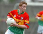 9 May 2004; Barry English, Carlow. Bank of Ireland Leinster Senior Football Championship, Carlow v Longford, O'Connor Park, Tullamore, Co. Offaly. Picture credit; David Maher / SPORTSFILE