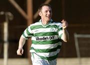21 May 2004; Trevor Molloy, Shamrock Rovers, celebrates after scoring his sides first goal. eircom league, Premier Division, Shamrock Rovers v Derry City, Richmond Park, Dublin. Picture credit; David Maher / SPORTSFILE