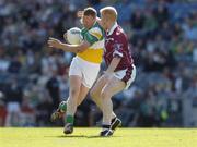 23 May 2004; Neville Coughlan, Offaly, is tackled by Donal O'Donoghue, Westmeath. Bank of Ireland Leinster Senior Football Championship, Offaly v Westmeath, Croke Park, Dublin. Picture credit;  Matt Browne / SPORTSFILE