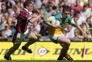 23 May 2004; Niall McNamee, Offaly, in action against James Davitt, Westmeath. Bank of Ireland Leinster Senior Football Championship, Offaly v Westmeath, Croke Park, Dublin. Picture credit; Brian Lawless / SPORTSFILE