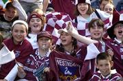 23 May 2004; Westmeath fans cheer on their side during the game. Bank of Ireland Leinster Senior Football Championship, Offaly v Westmeath, Croke Park, Dublin. Picture credit; Brian Lawless / SPORTSFILE