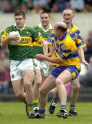 23 May 2004; Eamon Fitzmaurice, Kerry, in action against Donal O'Sullivan, Clare. Bank of Ireland Munster Senior Football Championship, Clare v Kerry, Cusack Park, Ennis, Co. Clare. Picture credit; Brendan Moran / SPORTSFILE
