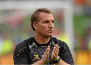 10 August 2013; Liverpool XI manager Brendan Rodgers during the game. Dublin Decider, Liverpool XI v Glasgow Celtic XI, Aviva Stadium, Lansdowne Road, Dublin. Picture credit: Oliver McVeigh / SPORTSFILE