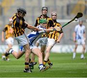 11 August 2013; James Maher, Kilkenny, in action against Colm Roche, Waterford. Electric Ireland GAA Hurling All-Ireland Minor Championship, Semi-Final, Kilkenny v Waterford, Croke Park, Dublin. Picture credit: Oliver McVeigh / SPORTSFILE