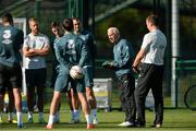 11 August 2013; Republic of Ireland manager Giovanni Trapattoni during squad training ahead of their international friendly match against Wales on Wednesday. Republic of Ireland Squad Training, Spytty Park, Newport, Wales. Picture credit: David Maher / SPORTSFILE