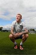 12 August 2013; Republic of Ireland's James McClean after a player update ahead of their international friendly against Wales on Wednesday. Republic of Ireland Management Update, Civic Centre, Newport, Wales. Picture credit: David Maher / SPORTSFILE