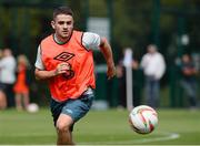 12 August 2013; Republic of Ireland's Robbie Brady in action during squad training ahead of their international friendly against Wales on Wednesday. Republic of Ireland Squad Training, Spytty Park, Newport, Wales. Picture credit: David Maher / SPORTSFILE