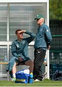 12 August 2013; Republic of Ireland manager Giovanni Trapattoni and James McCarthy during squad training ahead of their international friendly against Wales on Wednesday. Republic of Ireland Squad Training, Spytty Park, Newport, Wales. Picture credit: David Maher / SPORTSFILE