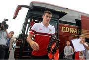 12 August 2013; Wales' Gareth Bale arrives for squad training ahead of their international friendly against Republic of Ireland on Wednesday. Wales Squad Training, Dragon Park, Newport, Wales. Picture credit: David Maher / SPORTSFILE