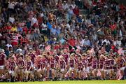 14 August 2022; The St Martin's team parade before the Wexford County Senior Hurling Championship Final match between St Martin's and Ferns St Aidan's at Chadwicks Wexford Park in Wexford. Photo by Ramsey Cardy/Sportsfile
