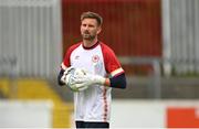 14 August 2022; St Patrick's Athletic goalkeeper Danny Rogers before the SSE Airtricity League Premier Division match between St Patrick's Athletic and Sligo Rovers at Richmond Park in Dublin. Photo by Seb Daly/Sportsfile