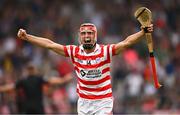 14 August 2022; Paul Morris of Ferns St Aidan's celebrates at the final whistle of the Wexford County Senior Hurling Championship Final match between St Martin's and Ferns St Aidan's at Chadwicks Wexford Park in Wexford. Photo by Ramsey Cardy/Sportsfile