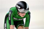 14 August 2022; Mia Griffin of Ireland competes in the Women's Point Race 25km Final during day 4 of the European Championships 2022 at Messe Munchen in Munich, Germany. Photo by Ben McShane/Sportsfile