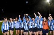 14 August 2022; Salthill Devon players celebrate with the trophy after the FAI Women’s U17 Cup Final match between Salthill Devon FC and Claremorris FC at Eamon Deacy Park in Galway. Photo by Harry Murphy/Sportsfile