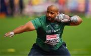 15 August 2022; Eric Favors of Ireland competes in the Men's Shot Put Qualification during day 5 of the European Championships 2022 at the Olympiastadion in Munich, Germany. Photo by Ben McShane/Sportsfile