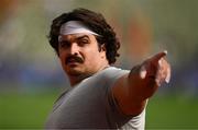 15 August 2022; Nick Ponzio of Italy before competing in the Men's Shot Put Qualification during day 5 of the European Championships 2022 at the Olympiastadion in Munich, Germany. Photo by Ben McShane/Sportsfile