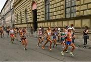 15 August 2022; Fionnuala McCormack of Ireland, second from right, competing in the Women's Marathon during day 5 of the European Championships 2022 at the Odseonplatz in Munich, Germany. Photo by David Fitzgerald/Sportsfile