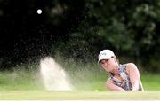 14 August 2022; Haylee Harford of USA plays out of a green side bunker on the 16th hole during the ISPS HANDA World Invitational at Galgorm Castle and Massereene Golf Clubs in Ballymena, Antrim. Photo by John Dickson/Sportsfile