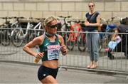 15 August 2022; Ann-Marie McGlynn of Ireland competing in the Women's Marathon during day 5 of the European Championships 2022 at the Odseonplatz in Munich, Germany. Photo by David Fitzgerald/Sportsfile