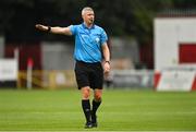 14 August 2022; Referee Ben Connolly during the SSE Airtricity League Premier Division match between St Patrick's Athletic and Sligo Rovers at Richmond Park in Dublin. Photo by Seb Daly/Sportsfile