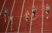 15 August 2022; Phil Healy of Ireland, second from right, competing in the Women's 400m heats during day 5 of the European Championships 2022 at the Olympiastadion in Munich, Germany. Photo by David Fitzgerald/Sportsfile