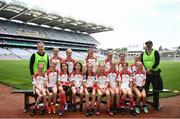 15 August 2022; The Straffard team, Kildare, pictured at the 2022 LGFA Go Games Activity Day at Croke Park in Dublin. Photo by Harry Murphy/Sportsfile