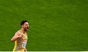 15 August 2022; Tim Nowak of Germany reacts after competing in the Men's Decathlon High Jump during day 5 of the European Championships 2022 at the Olympiastadion in Munich, Germany. Photo by David Fitzgerald/Sportsfile