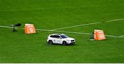 15 August 2022; A remote controlled car brings the discus back to the start post during day 5 of the European Championships 2022 at the Olympiastadion in Munich, Germany. Photo by David Fitzgerald/Sportsfile