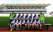 15 August 2022; The Monasterevin team, Kildare, pictured at the 2022 LGFA Go Games Activity Day at Croke Park in Dublin. Photo by Harry Murphy/Sportsfile