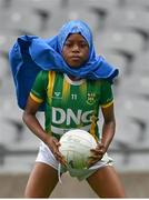 15 August 2022; Zinat Bello of Clann Na Gael, Louth, in action during the LGFA Go Games Activity Day 2022 at Croke Park in Dublin. Photo by Harry Murphy/Sportsfile