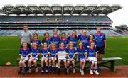 15 August 2022; The Naomh Conaill team, Donegal, pictured at the 2022 LGFA Go Games Activity Day at Croke Park in Dublin. Photo by Harry Murphy/Sportsfile