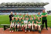 15 August 2022; The Na Dunaibh team, Donegal pictured at the 2022 LGFA Go Games Activity Day at Croke Park in Dublin. Photo by Harry Murphy/Sportsfile