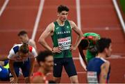 15 August 2022; Luke McCann of Ireland after competing in the Men's 1500m heats during day 5 of the European Championships 2022 at the Olympiastadion in Munich, Germany. Photo by David Fitzgerald/Sportsfile