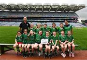 15 August 2022; The Caltra Cuans team, Galway, pictured at the 2022 LGFA Go Games Activity Day at Croke Park in Dublin. Photo by Harry Murphy/Sportsfile