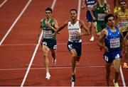 15 August 2022; Andrew Coscoran of Ireland, left, competing in the Men's 1500m heat during day 5 of the European Championships 2022 at the Olympiastadion in Munich, Germany. Photo by David Fitzgerald/Sportsfile