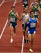 15 August 2022; Andrew Coscoran of Ireland, left, competing in the Men's 1500m heat during day 5 of the European Championships 2022 at the Olympiastadion in Munich, Germany. Photo by David Fitzgerald/Sportsfile