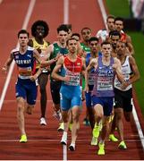 15 August 2022; Luke McCann of Ireland competing in the Men's 1500m heats during day 5 of the European Championships 2022 at the Olympiastadion in Munich, Germany. Photo by David Fitzgerald/Sportsfile