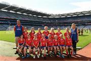 15 August 2022; The Clontarf team, Dublin, pictured at the 2022 LGFA Go Games Activity Day at Croke Park in Dublin. Photo by Harry Murphy/Sportsfile