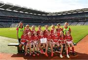 15 August 2022; The Éire Óg team, Carlow, pictured at the 2022 LGFA Go Games Activity Day at Croke Park in Dublin. Photo by Harry Murphy/Sportsfile