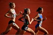 16 August 2022; Sarah Healy of Ireland, centre, competing alongside Elise Vanderelst of Belgium, left, and Ludovica Cavalli of Italy in the Women's 1500m heats during day 6 of the European Championships 2022 at the Olympiastadion in Munich, Germany. Photo by David Fitzgerald/Sportsfile